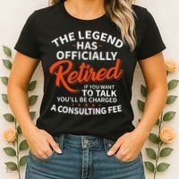 The Legend Has Retired Officer Officially Retirement Women's T-Shirt thumb 2