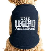 The Legend Has Retired Doggie Tank thumb 0