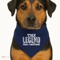 The Legend Has Retired USA-Made Doggie Bandana thumb 1