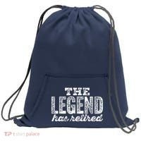 The Legend Has Retired Sweatshirt Cinch Pack Bag thumb 0