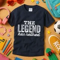 The Legend Has Retired Kids T-Shirt thumb 3