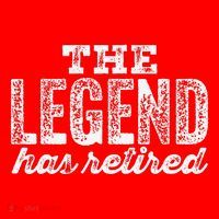 The Legend Has Retired Santa Hat thumb 1