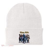 Thug Life Horror Characters Scary Movie Krueger Myers Pennywise Halloween Beanie thumb 0