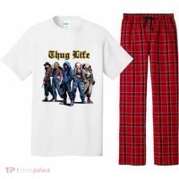 Thug Life Horror Characters Scary Movie Krueger Myers Pennywise Halloween Pajama Set thumb 0