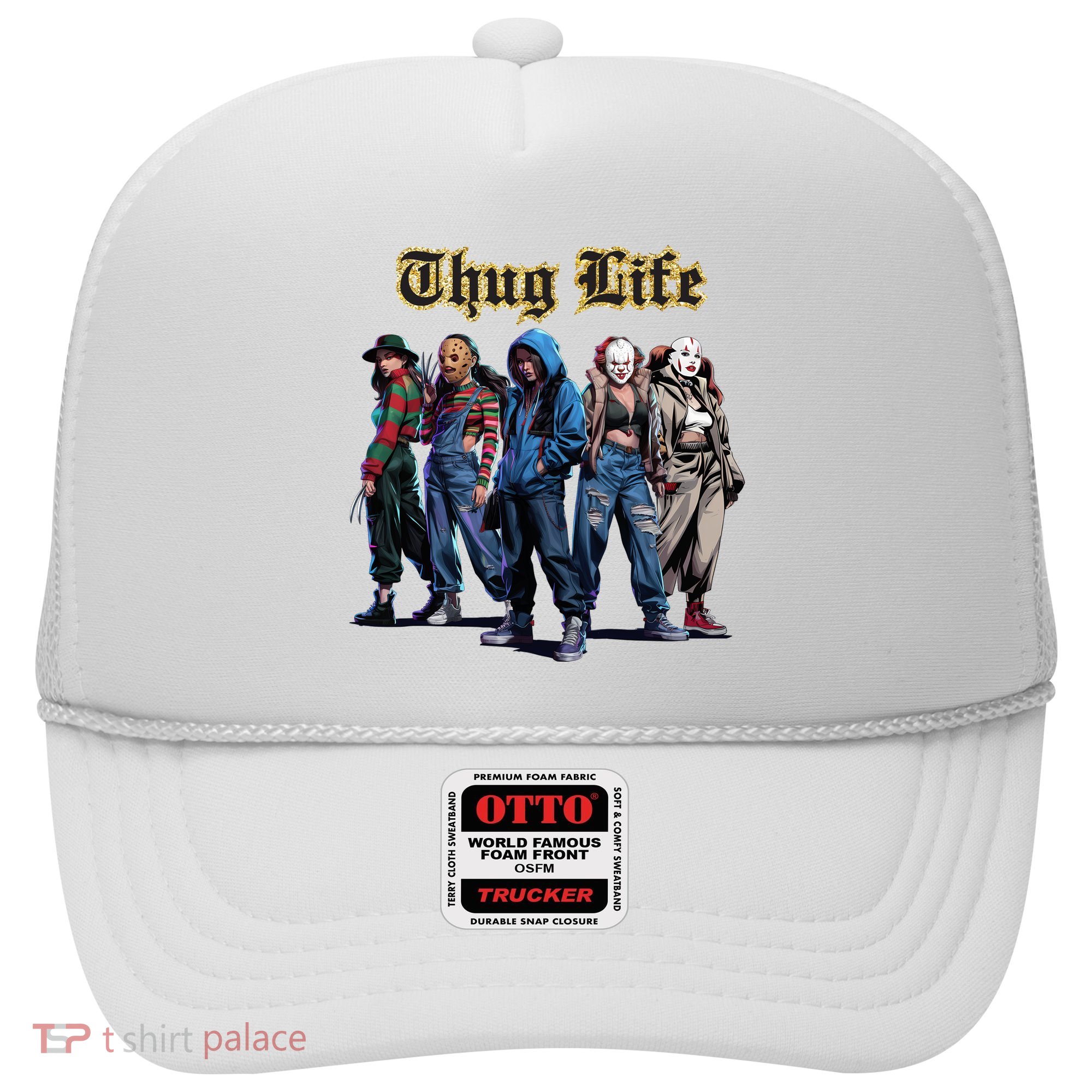 Thug Life Horror Characters Scary Movie Krueger Myers Pennywise Halloween Hat