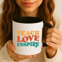 Teach Love Inspire Gift For Teacher Coffee Mug thumb 3