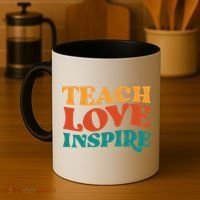Teach Love Inspire Gift For Teacher Coffee Mug thumb 4