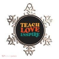 Teach Love Inspire Gift For Teacher Ornament thumb 0