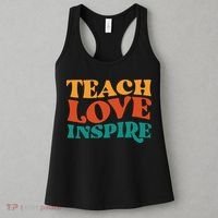 Teach Love Inspire Gift For Teacher Women's Tank Top thumb 3