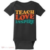 Teach Love Inspire Gift For Teacher Baby Bodysuit thumb 0