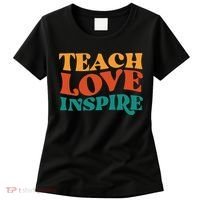 Teach Love Inspire Gift For Teacher Women's T-Shirt thumb 0