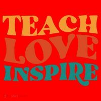 Teach Love Inspire Gift For Teacher Santa Hat thumb 1