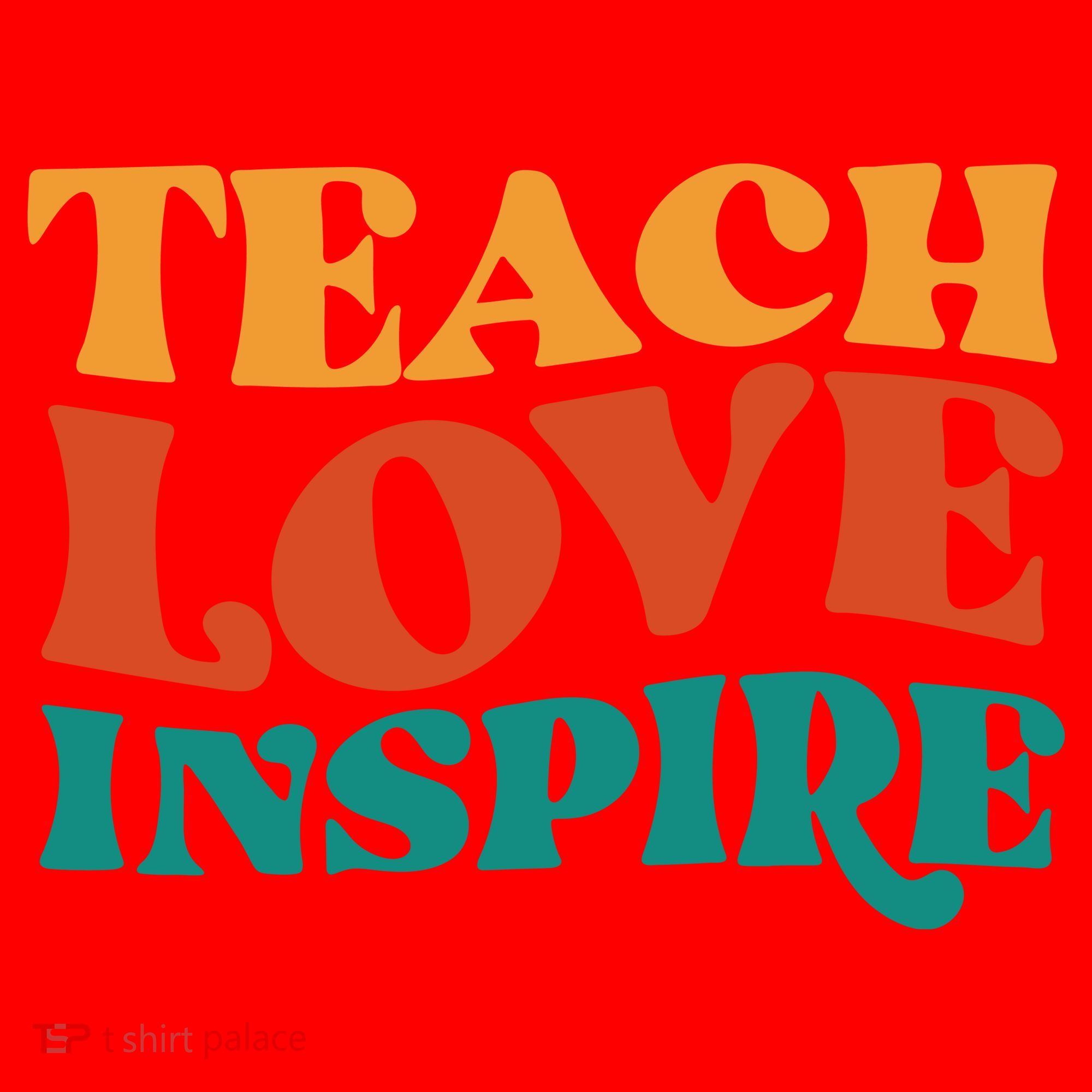 Teach Love Inspire Gift For Teacher Santa Hat