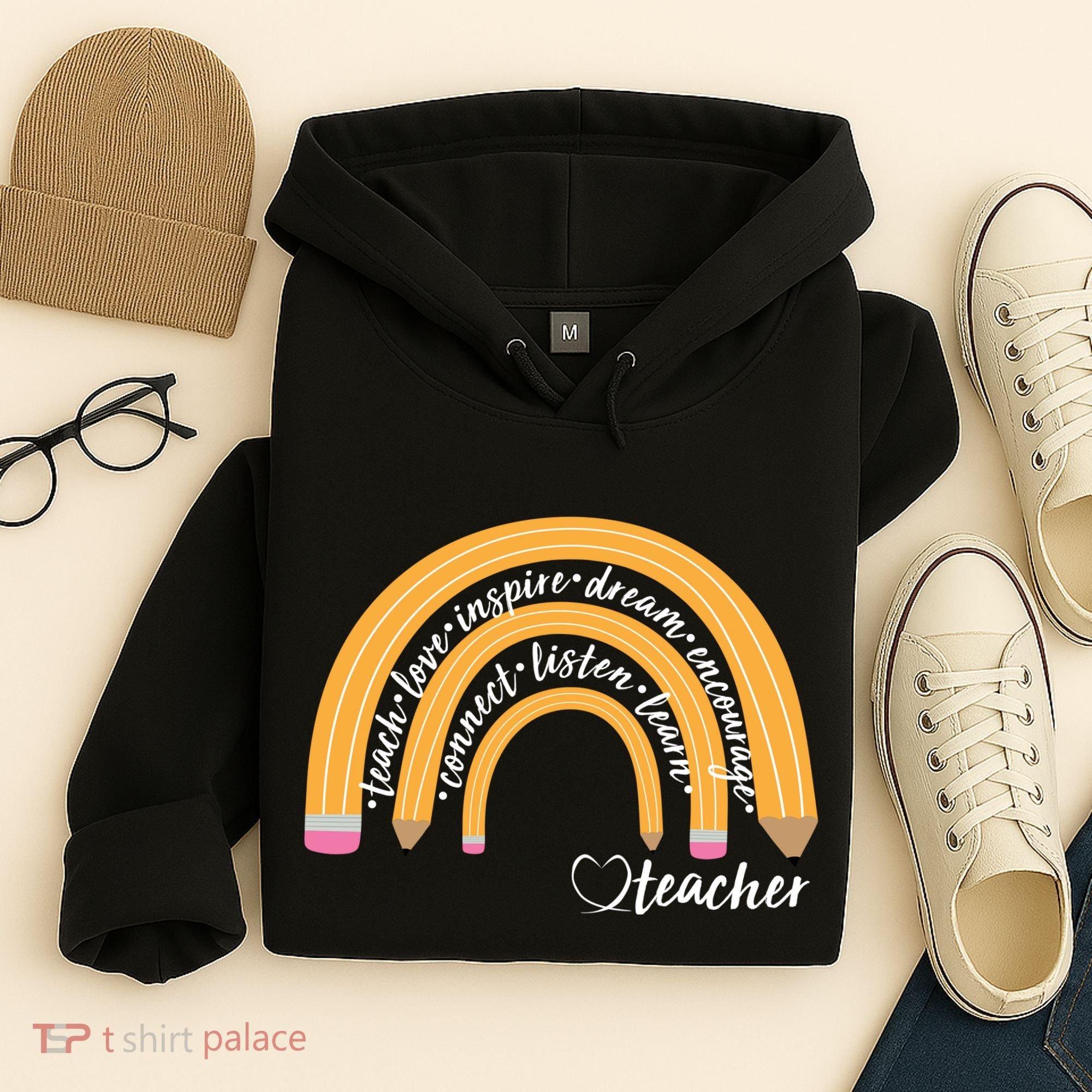 Teach Love Inspire Dream Encourage Teacher Love Hoodie