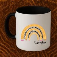 Teach Love Inspire Dream Encourage Teacher Love Coffee Mug thumb 2