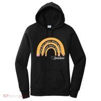Teach Love Inspire Dream Encourage Teacher Love Women's Hoodie thumb 0