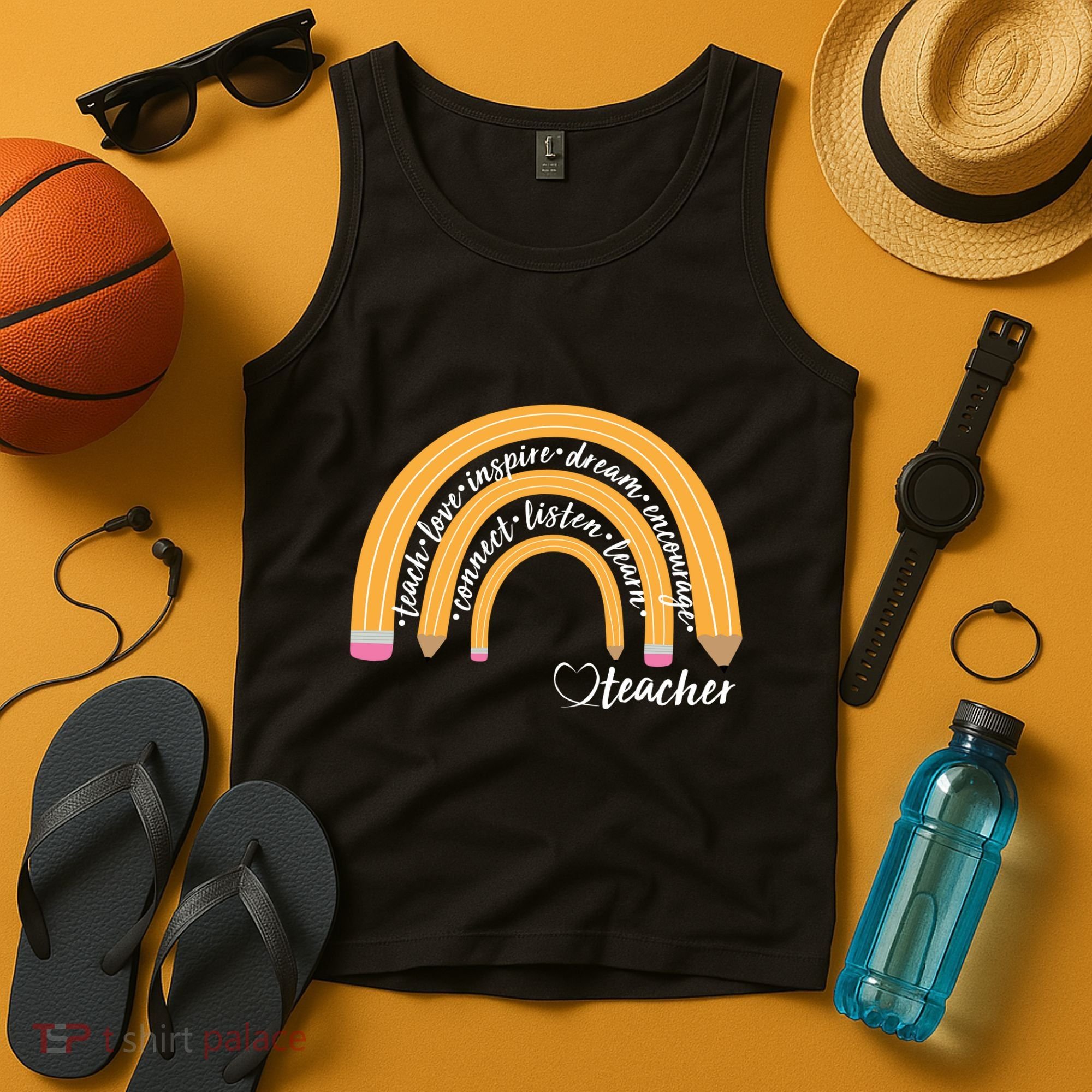 Teach Love Inspire Dream Encourage Teacher Love Tank Top