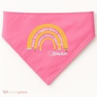 Teach Love Inspire Dream Encourage Teacher Love USA-Made Doggie Bandana thumb 0