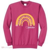 Teach Love Inspire Dream Encourage Teacher Love Sweatshirt thumb 0