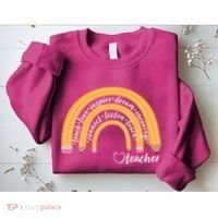 Teach Love Inspire Dream Encourage Teacher Love Sweatshirt thumb 2