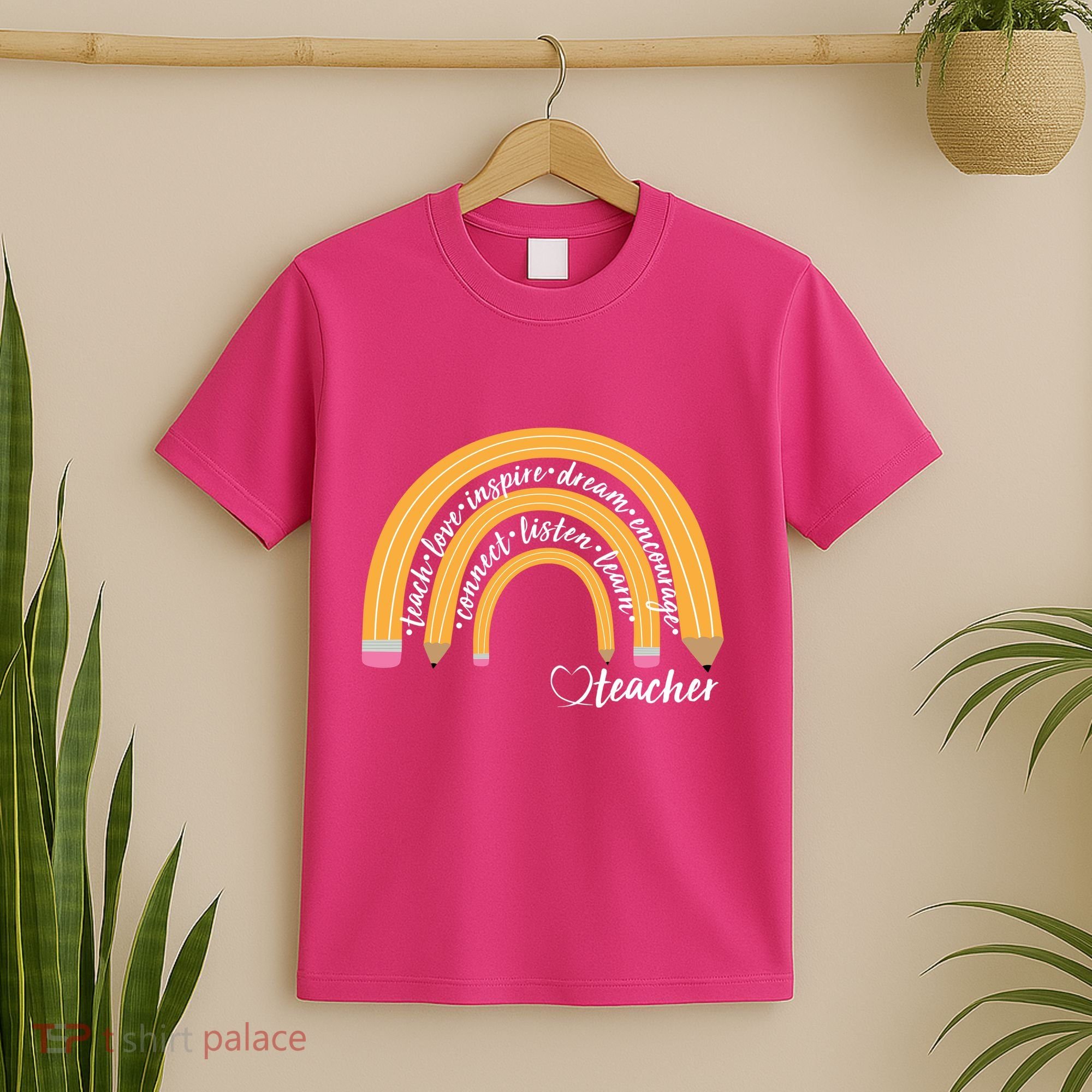 Teach Love Inspire Dream Encourage Teacher Love T-Shirt