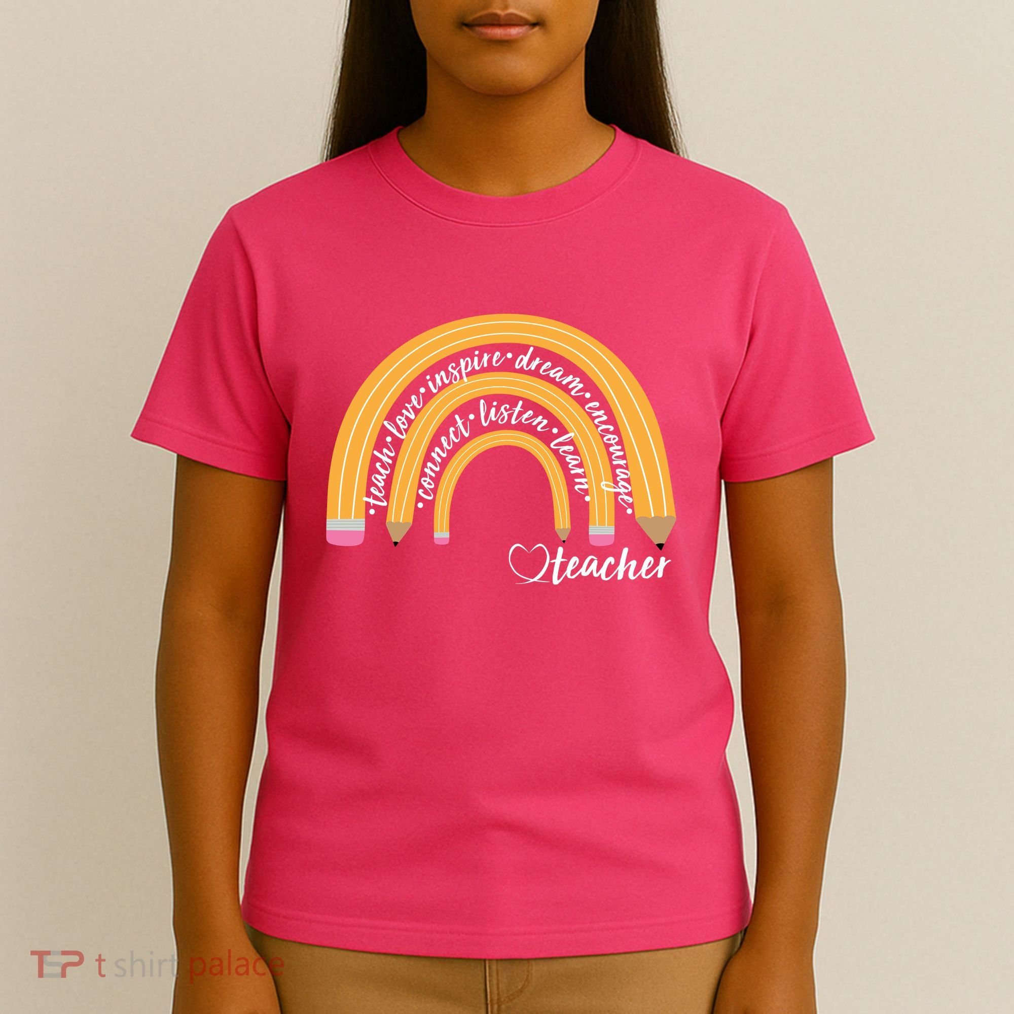 Teach Love Inspire Dream Encourage Teacher Love T-Shirt