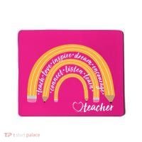Teach Love Inspire Dream Encourage Teacher Love Mousepad thumb 0