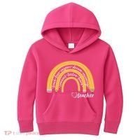 Teach Love Inspire Dream Encourage Teacher Love Kids Hoodie thumb 0