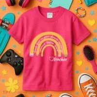 Teach Love Inspire Dream Encourage Teacher Love Kids T-Shirt thumb 3