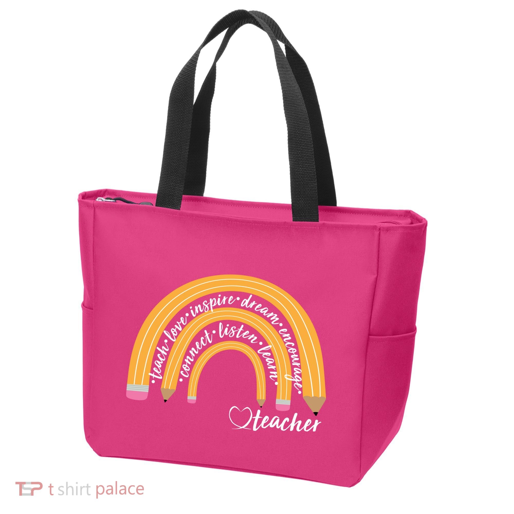 Teach Love Inspire Dream Encourage Teacher Love Tote Bag