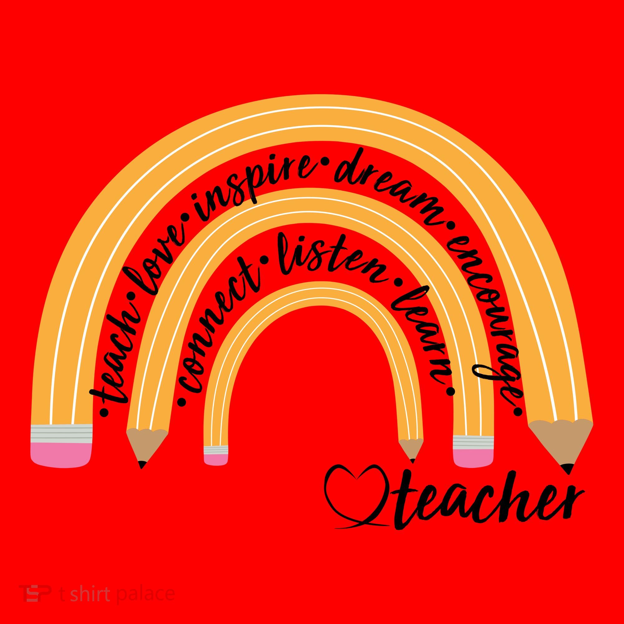 Teach Love Inspire Dream Encourage Teacher Love Santa Hat