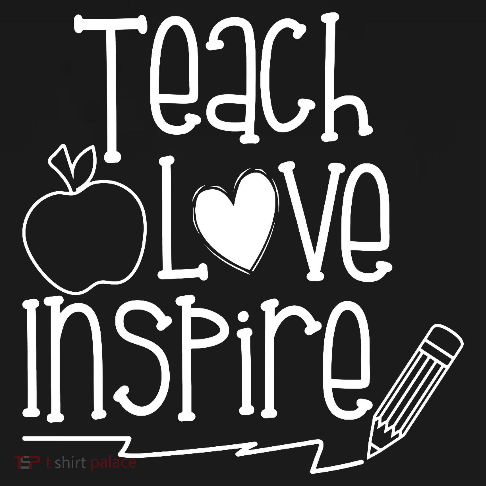 Teach Love Inspire Cute Gift For Teacher Apron
