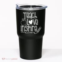 Teach Love Inspire Cute Gift For Teacher Tumbler thumb 0