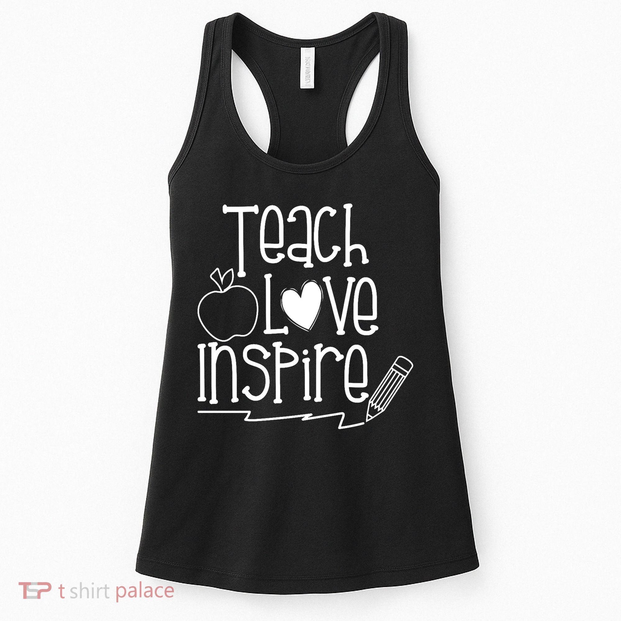 Teach Love Inspire Cute Gift For Teacher Women's Tank Top