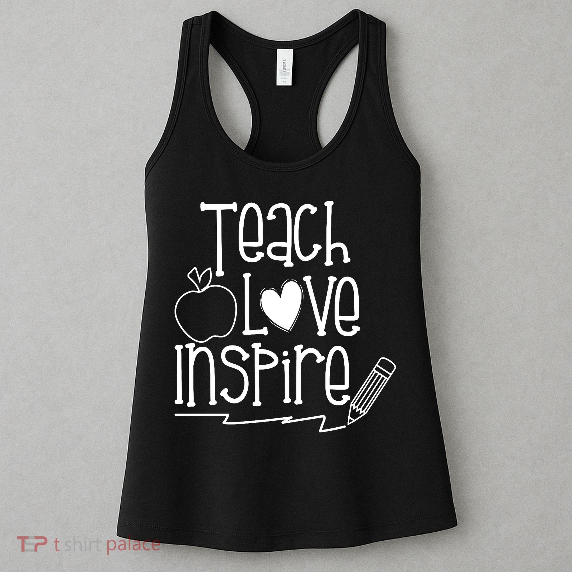 Teach Love Inspire Cute Gift For Teacher Women's Tank Top