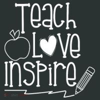 Teach Love Inspire Cute Gift For Teacher Sweatshirt thumb 2