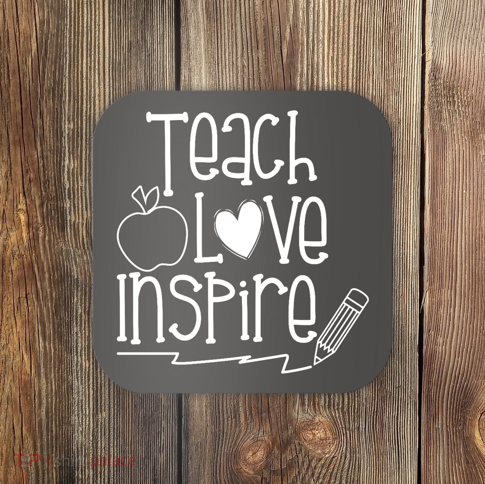 Teach Love Inspire Cute Gift For Teacher Coaster