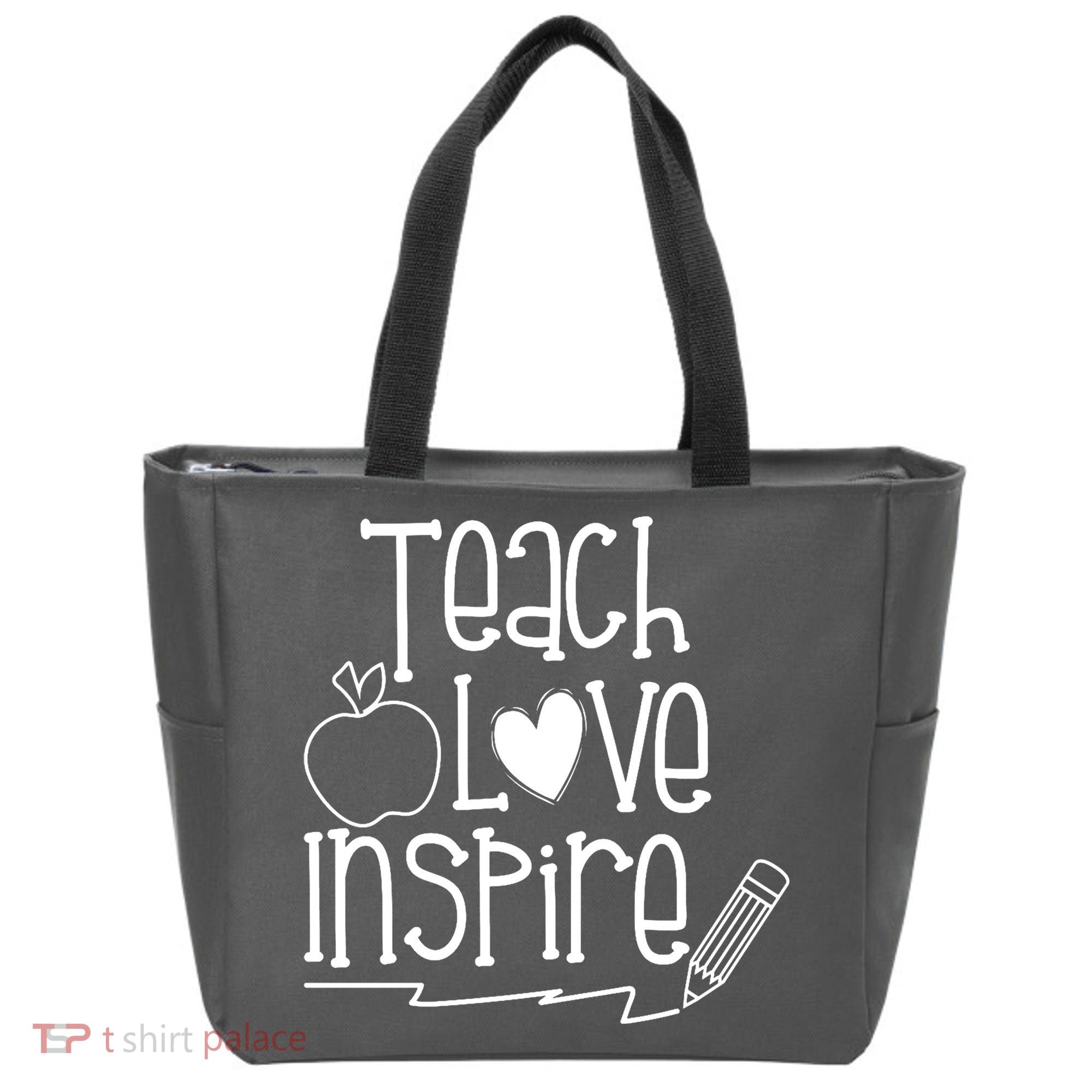 Teach Love Inspire Cute Gift For Teacher Tote Bag