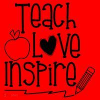 Teach Love Inspire Cute Gift For Teacher Santa Hat thumb 1
