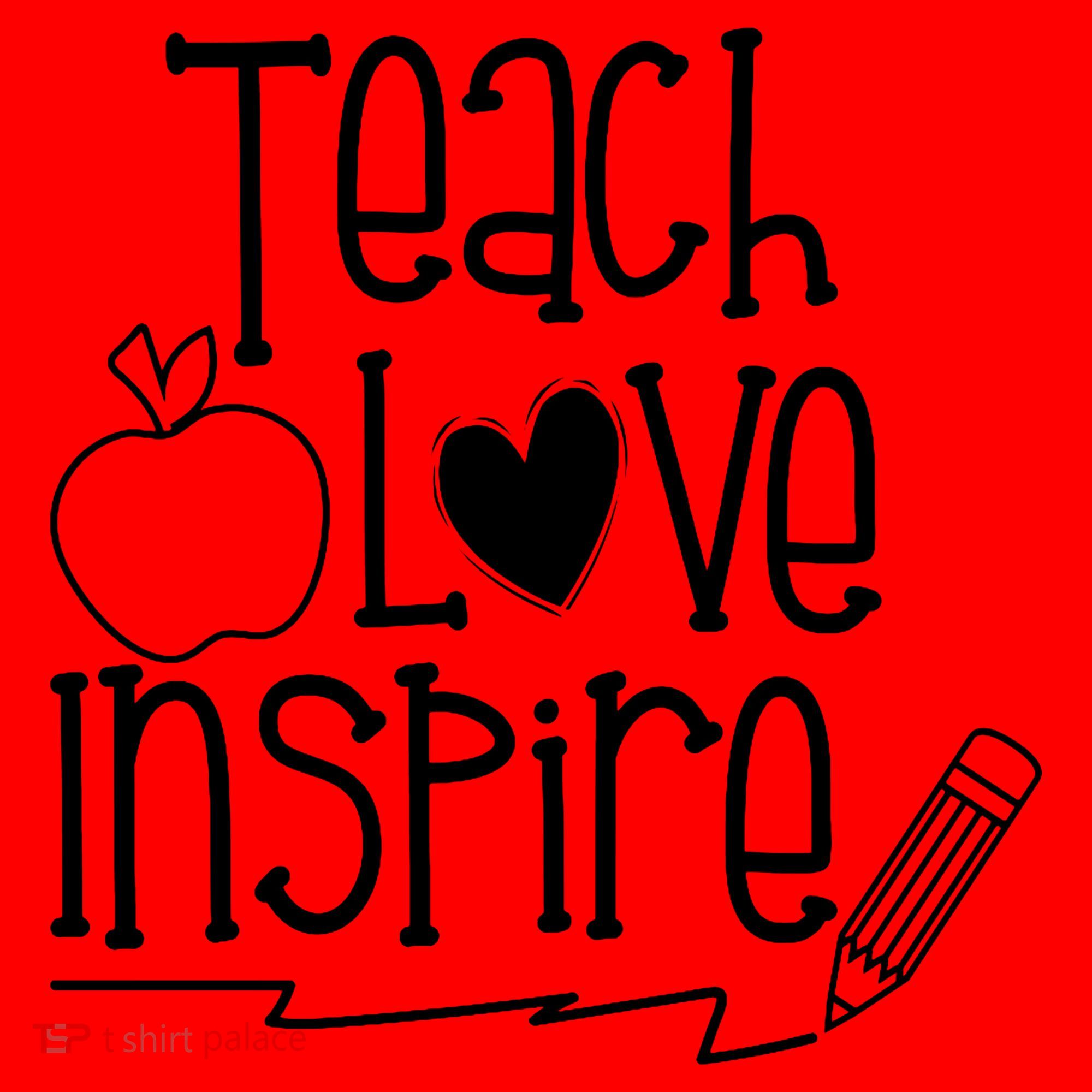 Teach Love Inspire Cute Gift For Teacher Santa Hat