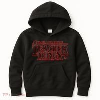 Teach Love Inspire Teacher Things It's Fine Everything Kids Hoodie thumb 0