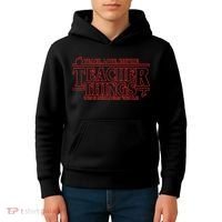Teach Love Inspire Teacher Things It's Fine Everything Kids Hoodie thumb 4