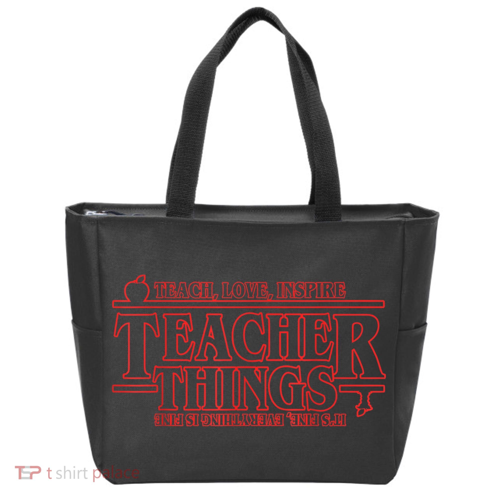 Teach Love Inspire Teacher Things It's Fine Everything Tote Bag