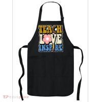 Teach Love Inspire Retro Gift For Teacher Apron thumb 0