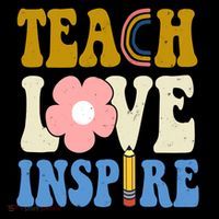 Teach Love Inspire Retro Gift For Teacher Coffee Mug thumb 5