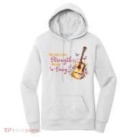 The Lord Is My Strength And My Song Guitar Women's Hoodie thumb 0