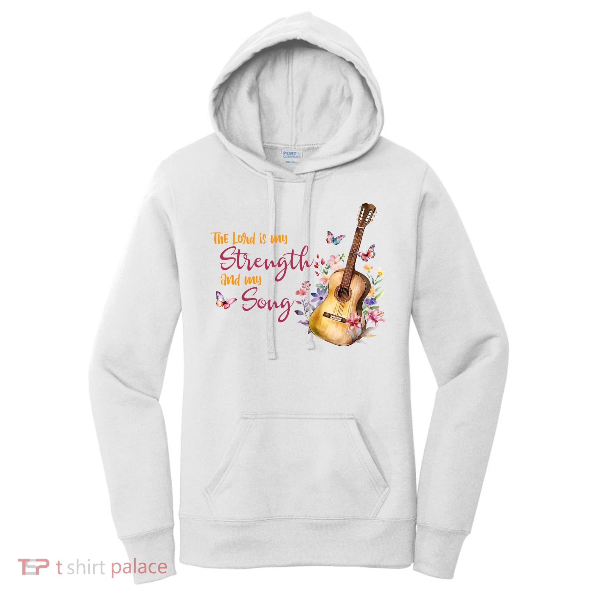 The Lord Is My Strength And My Song Guitar Women's Hoodie