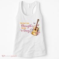 The Lord Is My Strength And My Song Guitar Women's Tank Top thumb 0