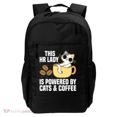 This Lady Is Powered By Cats & Coffee Expressive Design Backpack