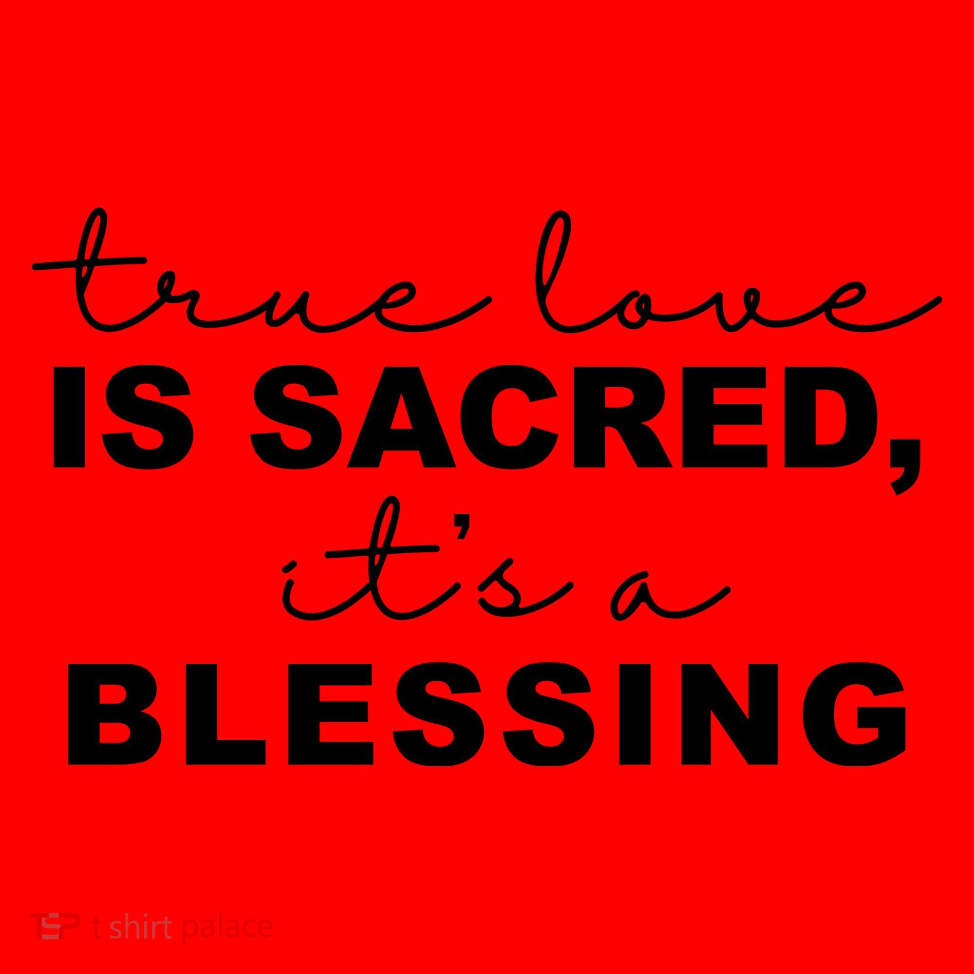 True Love Is Sacred It's A Blessing Santa Hat
